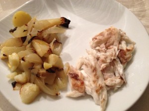 Dorada con verduras