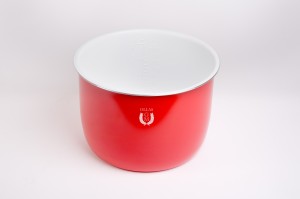 Cubeta Roja Cerámica para Olla GM