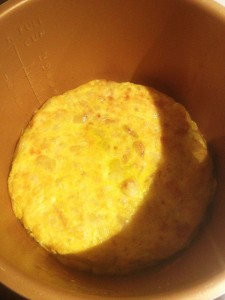 tortilla de patata y bacalao