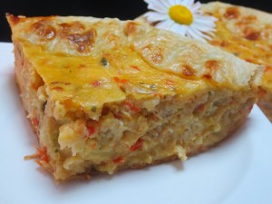 Pastel de empanadilla de merluza y gambas1