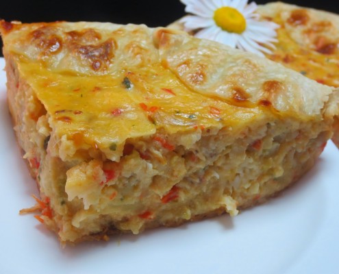 Pastel de empanadilla de merluza y gambas1