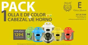 Pack 1 Olla de color con cabezal
