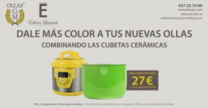 Cubetas cerámicas de colores