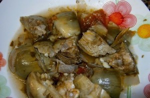 guiso alcachofas olla gm