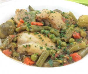 Pollo a la jardinera Ollas GM