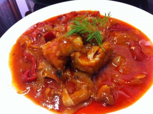 bacalao con tomate olla gm