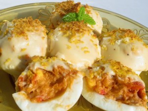 huevos rellenos olla gm