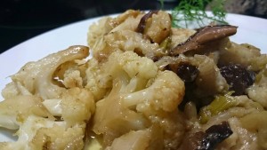 coliflor con boletus olla gm