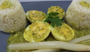 huevos en salsa verde con olla GM