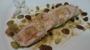 lomo relleno con olla gm