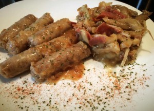 setas y salchichas olla gm
