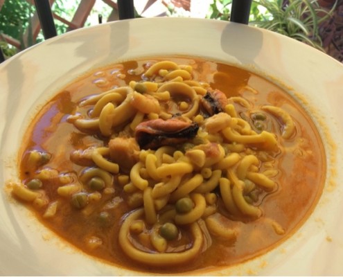 receta cazuela fideos olla gm