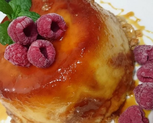 receta flan en olla gm