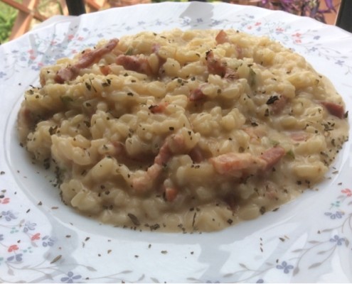 receta arroz a la carbonara olla gm