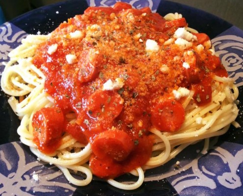 receta espaguetis en olla gm