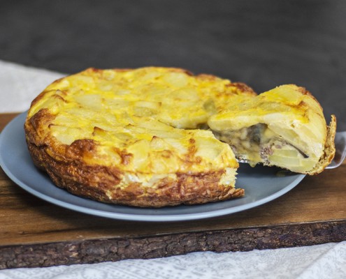 Tortilla de patata rellena Ollas GM