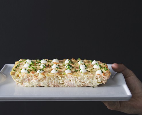 Pastel de salmón y bacalao