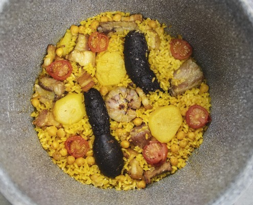 Arroz al horno olla