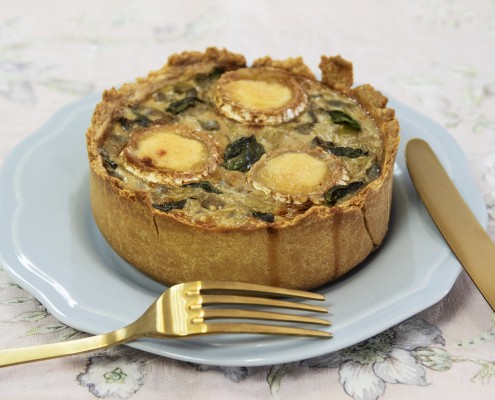 Quiche de brenjena y queso de cabra Olla GM