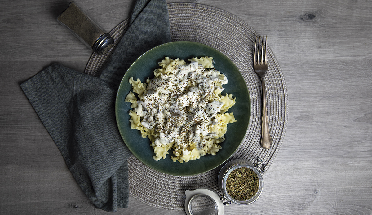 OllaGM_Sofreír_ Pasta corta con salsa de champiñones_RRSS