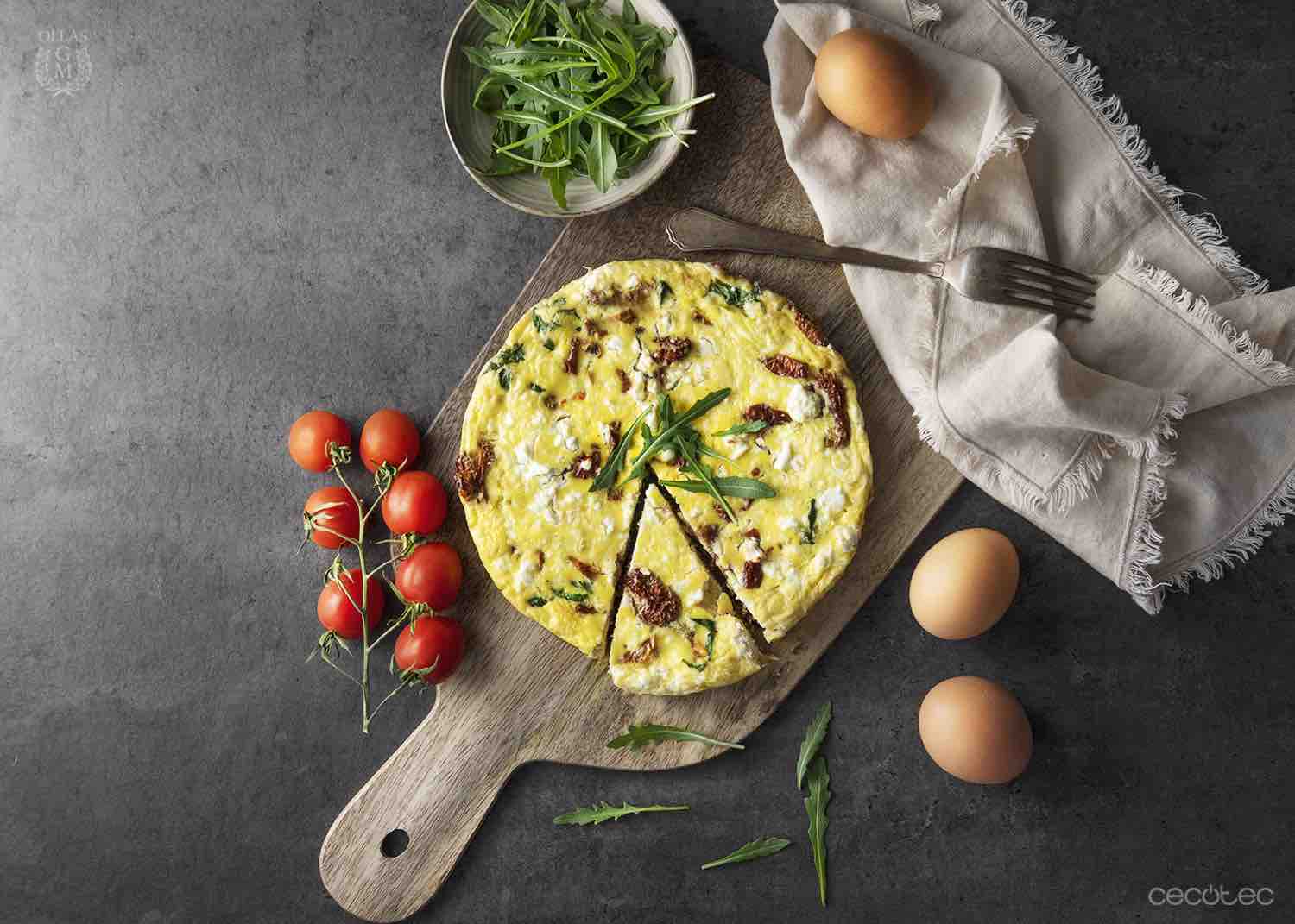 OllaGM_Plancha_Tortilla de tomates secos, rúcula y queso feta_RRSS