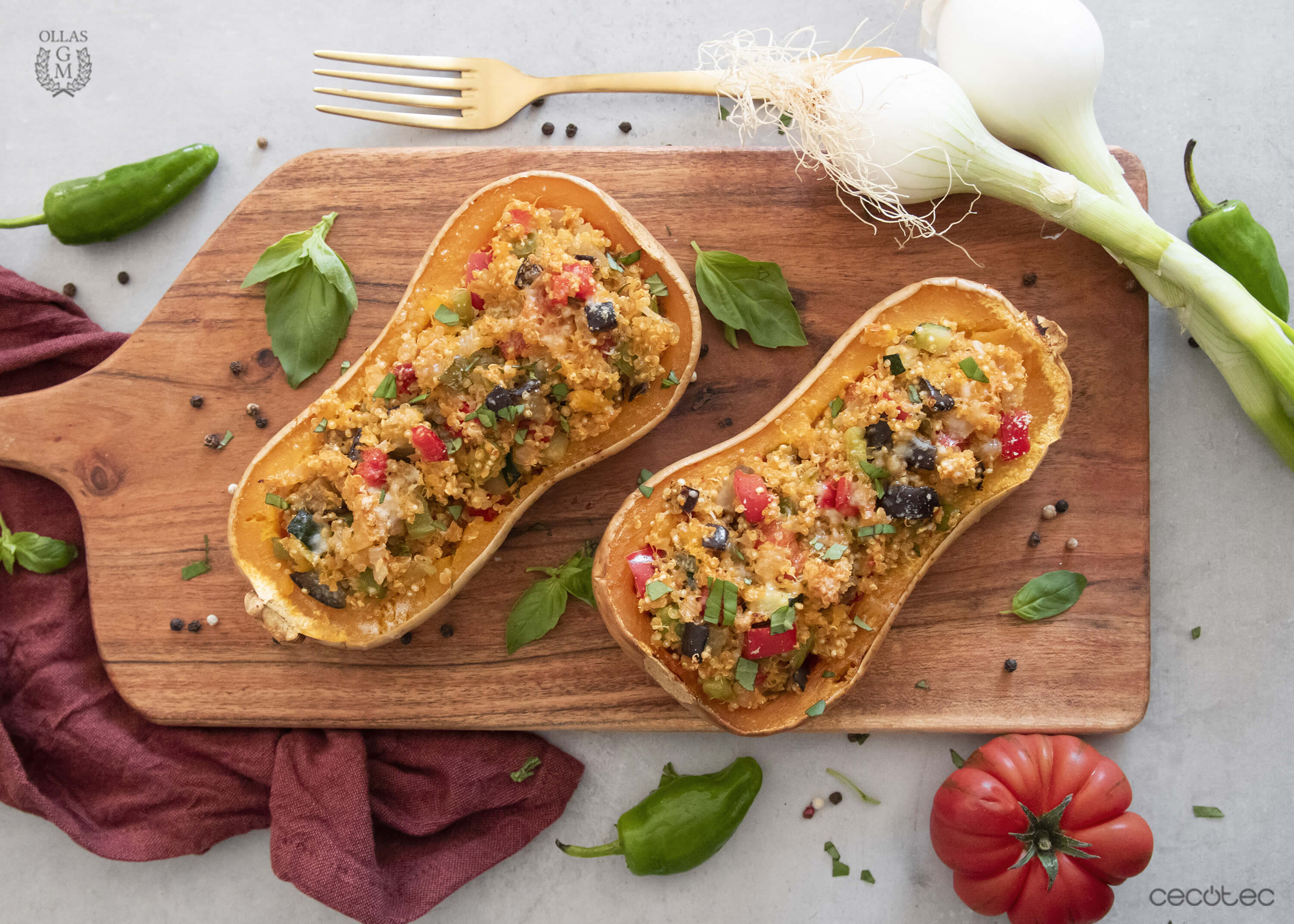 calabaza rellena de quinoa y verduras (1)